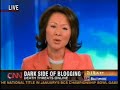 this is the cnn segment from the kathy sierra vs. chris locke segment that aired on april 2, 2007.

notice the end of the video... where they specifically say that censorship is not the solution