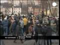 Protesters beaten and being arrested in Russia