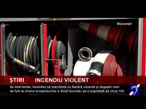 Incendiu puternic în Sectorul 5