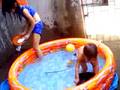 videos de DG and DREA at the mini pool.