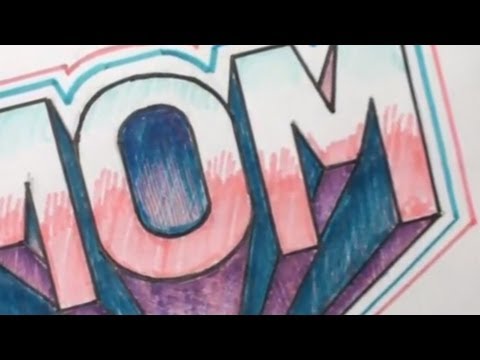 how to draw block letter d