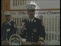 L120 Captain Calamari, Chief of Department Hayden, and others give speeches about the history of service of L120 and E231 (Watkins Street).