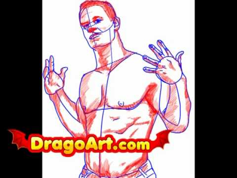 how to draw john cena