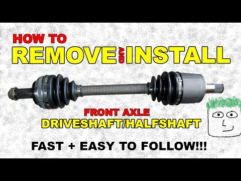 CV FRONT axle REMOVE and INSTALL Half shaft