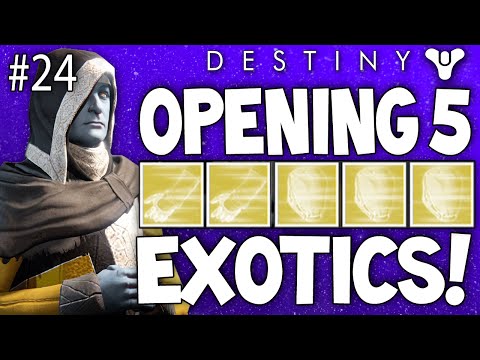 Destiny: Opening 5 Exotic & 25 Rare Engrams #24 (Decrypting Exotics & Rares)