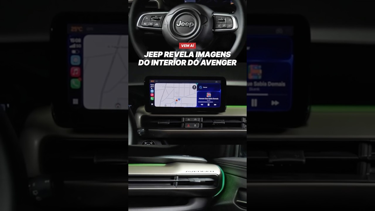 Jeep revela imagens do interior do Avenger