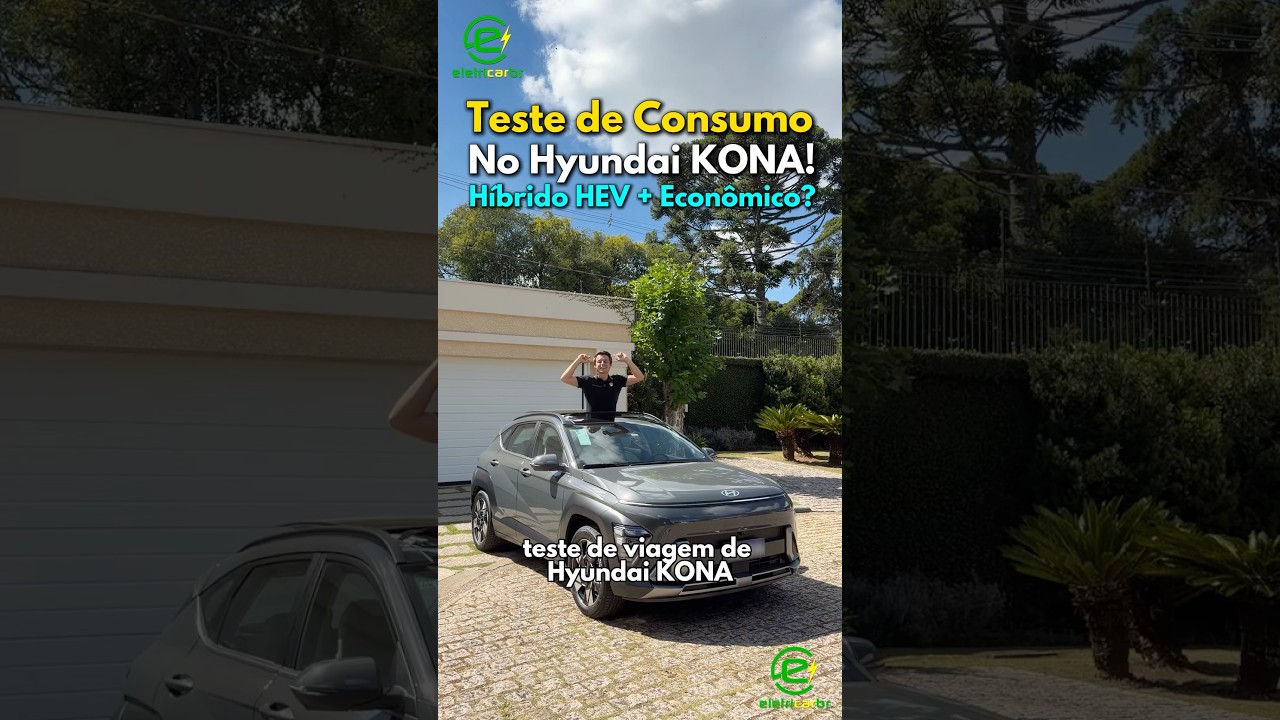 Teste de Consumo No Hyundai KONA! Híbrido HEV + Econômico?⚡