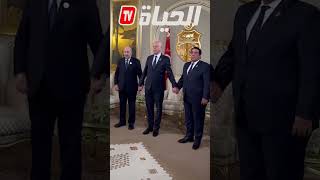 انطلاق أشغال الاجتماع التشاوري الأول بين قادة دول "الجزائر، تونس وليبيا" بقصر قرطاج