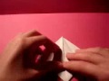Оригами видеосхема коробочки с журавликом часть 1