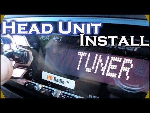 Installing Pioneer Head Unit | How To Install a DEH-4400HD Car CD Player | Dash Kit & Wiring Harness