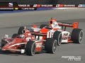 here's the second closest finish in indy car history, from the last points race of 2008, the peak antifreeze & motor oil indy 300. helio castroneves beats scott dixon by 0.0033 of a second

