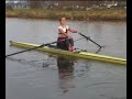 Edmee Spaarne M17/18 in de skiff
