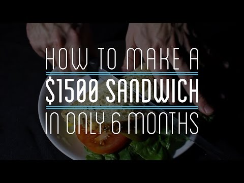 Сэндвич за 1500 долларов и 6 месяцев труда