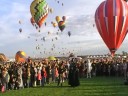 Darth Vader Balloon take off from Albuquerque Balloon Fiesta