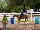 Nathan gets his practice in on the trail course