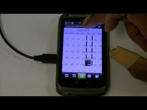 how to set reminder in htc desire v