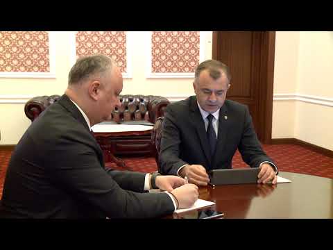 Igor Dodon a participat la ședința săptămînală cu Ion Chicu