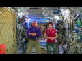 Space Station Crew Members Discuss Life in Space at Holidays with the Media