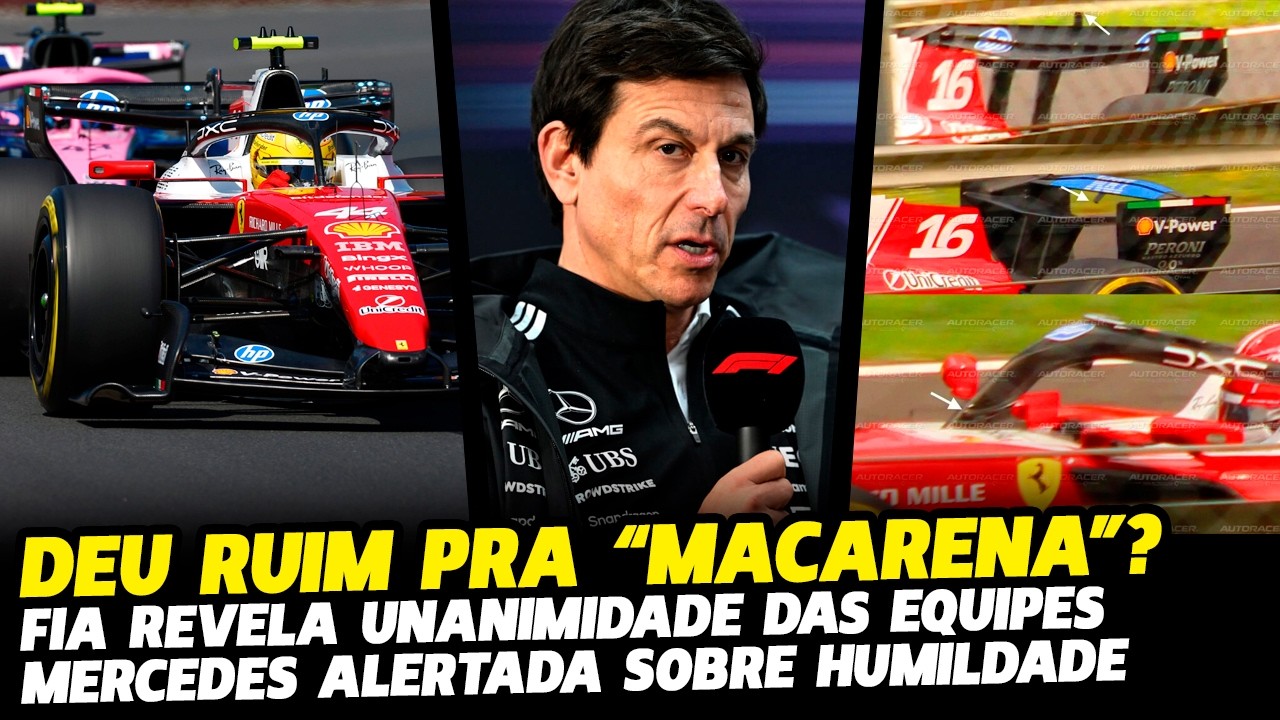 FERRARI PODE NÃO USAR ASA MACARENA, FIA REVELA UNANIMIDADE DAS EQUIPES | FÓRMULA 1 | GP EM CASA