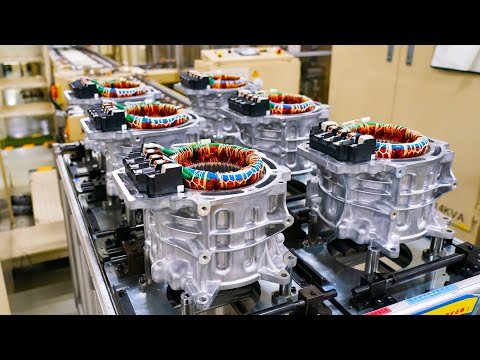 Nissan Electric Motor Production line in Yokohama Plant