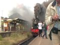 Ausfahrt der Dampflok BR 78 468 aus den Bahnhof Husum