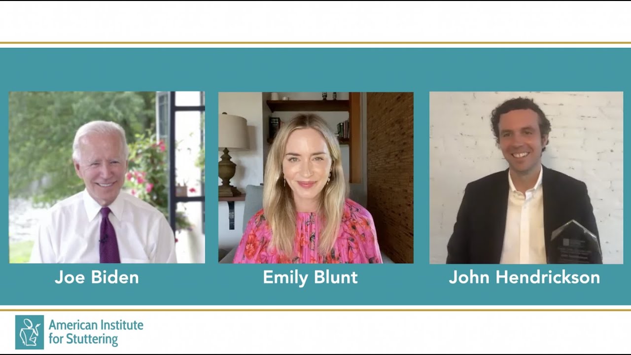 2020 Virtual Stuttering Gala – Live Chat – Joe Biden, Emily Blunt & John Hendrickson