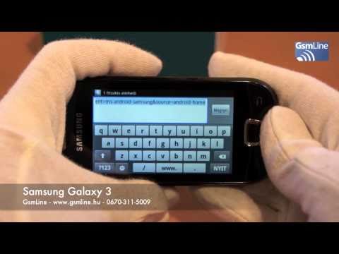 Samsung I5800 Galaxy 3 teszt vide�