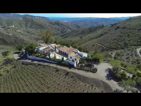Aerial video of the hilltop property