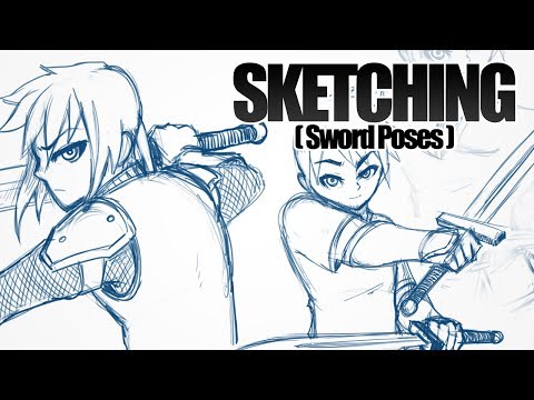 video-linktoworks-SKETCHING - Sword Poses 17-06-05 - YouTube