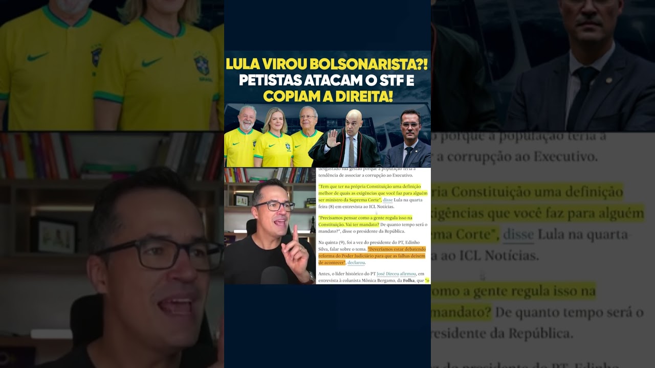 Lula virou BOLSONARISTA?!