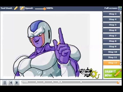 how to draw cooler from dragon ball z