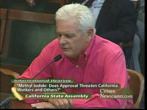 Methyl Iodide testimony - Jim Cochran - Organic farming success - Labor & Employment committee