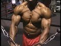 Bodybuilder David Henry biceps, pecs, posing