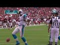 We have more highlights at prosportsinformer.com website... Cam Newton 422 passing yards shows that he is here to stay! He is the first rookie to accomplish such stats in the NFL.