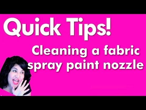 how to unclog spray adhesive nozzle