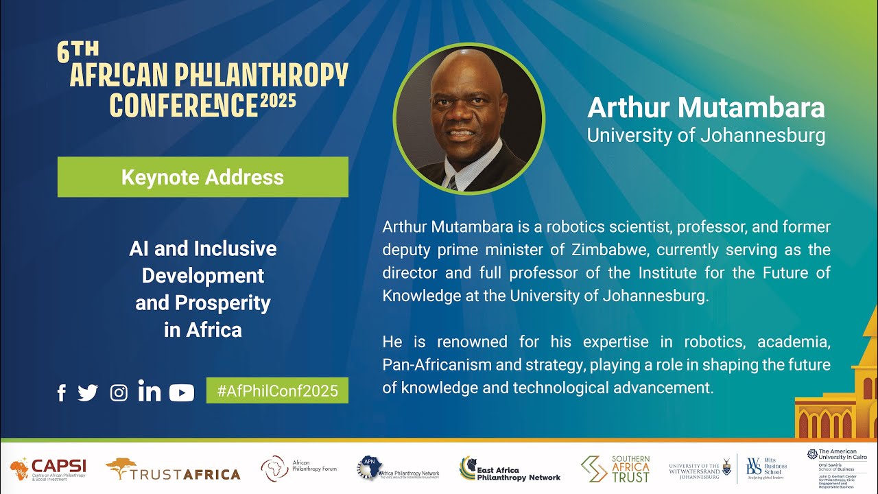 Keynote Address by Prof Arthur Mutambara: AI and Inclusive Development and Prosperity in Africa