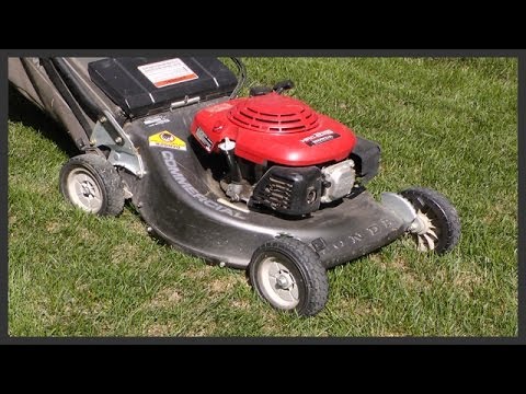 how to drain oil from a lawn mower