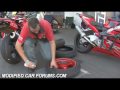 Putting a tyre back on a rim with Brake Cleaner