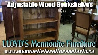 Adjustable Wood Bookshelves