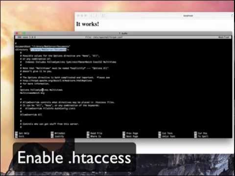 how to enable php on a mac