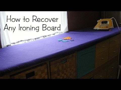 how to recover ironing board