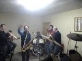 un grup de amics d'algemes�, tocant el aviaor (tema de quintillo) i peter guun.