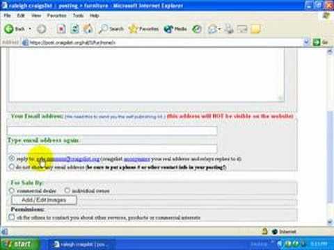 how to post stuff on craigslist