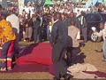 every september, 15 000 zulu virgins parade for the zulu king in rural zululand, south africa. this festival is called umkhosi womhlanga, the royal reed dance festival. this video montage depicts the maidens lining in a 2km-long procession to receive their reeds and marching up to the enyokeni palace. it also shows the zulu princesses leading the procession, an isimbongi (praise singer) hailing the zulu king, the zulu king welcoming his special guest a tribal king of namibia, the maidens ...