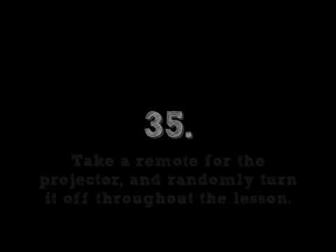 funny things to do in class. 5 Funny Things to do When