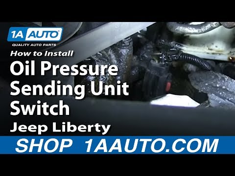 How To Install Replace Oil Pressure Sending Unit Switch 3.7L 2003-12 Jeep Liberty