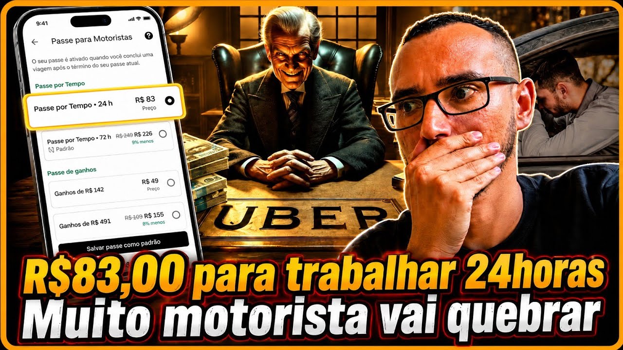 Uber AUMENTA o PREÇO do PASSE para MOTORISTAS. Quanto vai ficar no seu BOLSO?