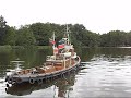 Model Tugboats on Navigation Trials