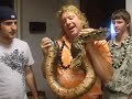 Ken Panse stops by Shaffee TV with an 8-foot-long boa constrictor.