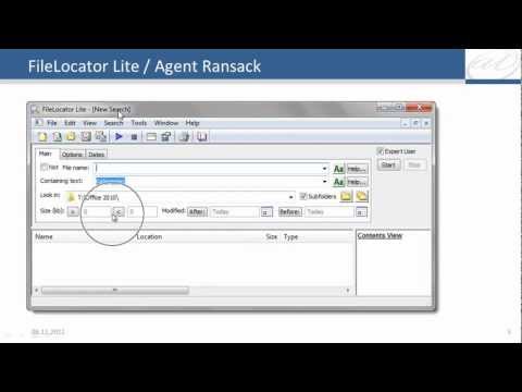 Datei-Suche unter Windows 7 mit FileLocator Lite